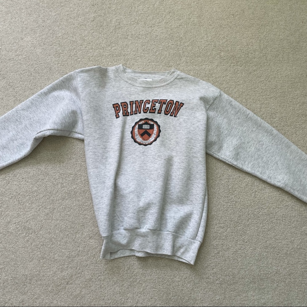 grey princeton sweatshirt youth l